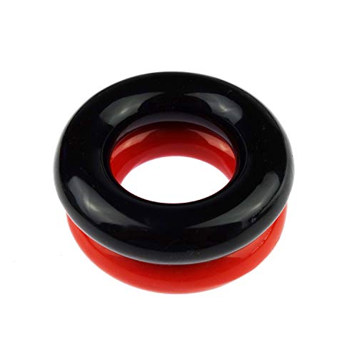 Zelerdo 2 Pack Golf Club Warm Up Swing Weight Ring, Black and Red