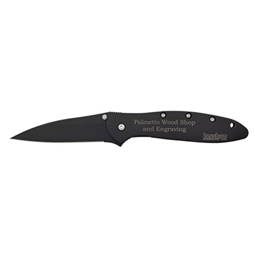 Kershaw Leek 1660CKT, PERSONALIZED Engraved Pocket Knife, Made in USA, SpeedSafe Assisted Opening