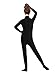 Sheface Kids Catsuit Spandex Child Zentai Unitard Bodysuits (Medium, Black)