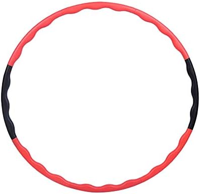 NAttnJf Sports Durable 80cm Detachable Plastic Massage Hula Fitness Hoop Adult Workout Fine Workmanship