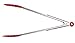JoyJolt kitchen tongs set (9-Inch & 12-Inch) tongs stainless steel locking tongs with silicone tips silicone Tongs Serving Grill & salad tongs Are Heavy Duty & Heat Resistant (Red