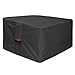 Porch Shield Fire Pit Cover - Waterproof 600D Heavy Duty Fade Resistant Square Patio Fire Pit Table Cover Black - 32 x 32 inch