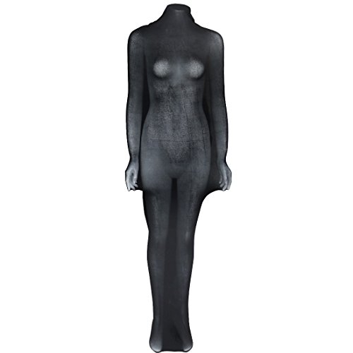 iEFiEL Womens Coverall See Through Stretchy Bedroom Spice Bodystocking Black One Size