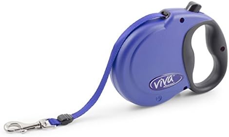 Ancol Viva Retractable 5m Tape Lead Blue M, Medium - Image 3