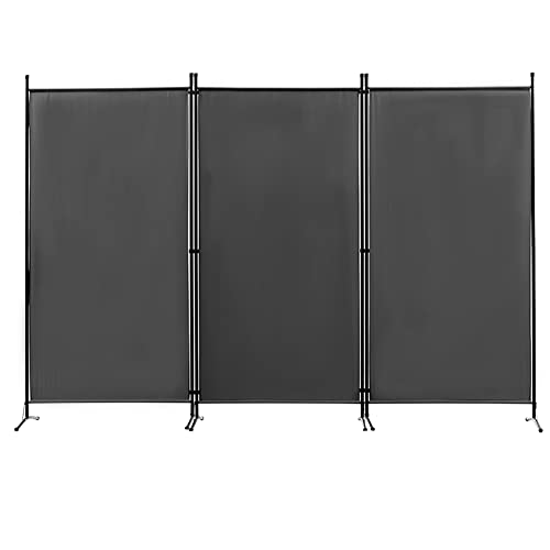 Carivia - Pantalla plegable de privacidad de 3 paneles, 3 paneles, divisor de habitación, pantalla de privacidad para oficina, separadores de sala de divisiones, divisor de habitación independiente