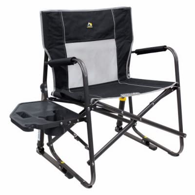Photo 1 of 47110 Freestyle Folding Rocker with Side Table, Black, XL 400 Lb. Capacity - Quantity 2