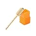 Makartt Safety Nail Drill Bit Gold Carbide Carbide Bit Medium Round Gold Nail Art Tools Nail File Bit Remove Gel Polish Dip Powder Nail Extension Gel Drill Bit 3/32