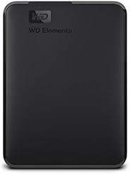 WD 5TB Elements Portable External Hard Drive, USB 3.0 - WDBU6Y0050BBK-WESN,Black