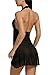 Avidlove Lingerie for Women Halter Chemise Lace Babydoll Mesh Nightwear V Neck Teddy