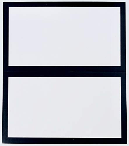 Tented Place Cards - 50 pack - Folded Place Cards are ideal as Wedding Place Cards, Buffet food label, Banquet tables, Cocktail Parties, and Name Cards. Made of 14 pt. Matte Card Stock. - Thumbnail 2