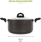 Tower Cerasure 24cm Casserole Dish Non-Stick Induction Suitable Graphite view 10
