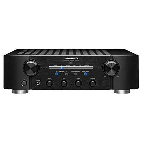 Amplificador integrado Marantz PM8006 con nuevo control de volumen eléctrico y Phono-EQ para reproducción de vinilo | Conecte múltiples fuentes de audio | Configuraciones flexibles para dar más potencia a los altavoces