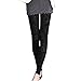 Pinbo Women Vintage Velvet Flower Skinny Lace Hipster Punk Sheer Legging Pants (Black)