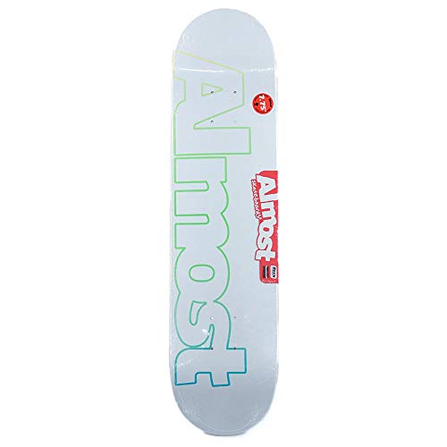 Almost Faded Outline White Deck 7.75 x 31.2