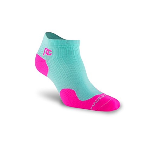 PRO Compression: Trainer Low (Low-Profile) | Compression Socks for Runner | Comfortable Athetic Socks for Women and Men | (XS - L) (Small/Medium, Mint)