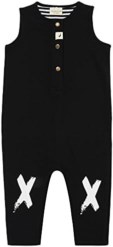 Turtledove London Knee Kiss Tank Dungaree - Overalls Black 4T
