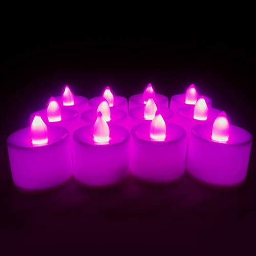 Weihuimei LED Candle Lamp,Simulation Color Flame TeaLight for Home Wedding Birthday Party Decoration