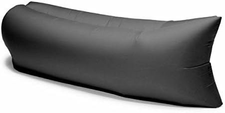 Roadacc (TM) Multipurpose Fast Inflatable Air Mattress &amp; Portable Beach Couch Bed Sofa Made of High Strength Waterproof Nylon- Easy to Unfold and Fold Back Up Outdoor or Indoor (Black)