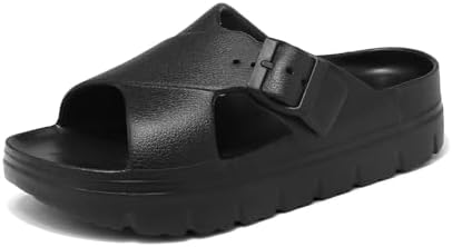 Amazon.com | Ad Tec Women's PVC Slide Sandal, Shower Slipper with