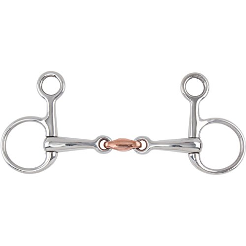 Shires Hanging Cheek, Copper Lozenge Snaffle