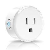 Anbes Wi-Fi Smart Plug Mini Outlet, Alexa Plug Smart Socket - Control your Devices from Anywhere, Works with Amazon Alexa Echo, Google Assistant and IFTTT, Timing Function, No Hub Required