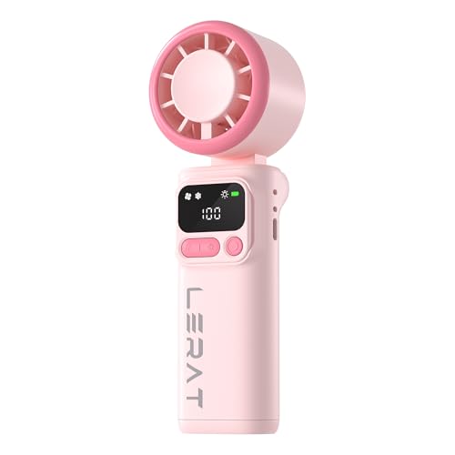 Lerat Portable Personal Fan, Pink