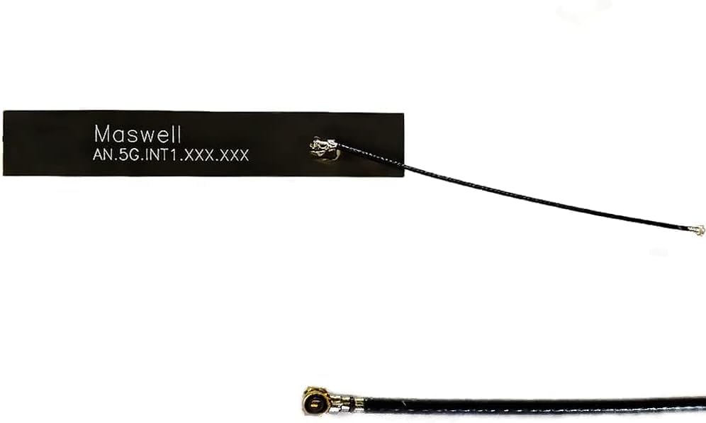 Maswell 5G 4G 3G Wifi Internal Antenna, IPEX 4 Up to 2.5dBi Moderate Gain Omni-Directioanl 700MHz -6000MHz Full band Compatible with WiFi 900MHz, 2.4GHz, 5.8Ghz and 6GHz, Bluetooth, Wimax, Zigbee