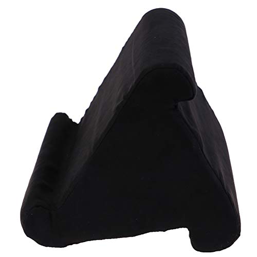 CoscosX Soft Pillow Stand,Universal Multi-Angle Pillow Lap Stand Holder,Multifunction Hands Free Tablet Computer Stand Rest Cushion Crib Knee/Desk for Pads,eReaders,Smartphones,Books,Magazine,Black
