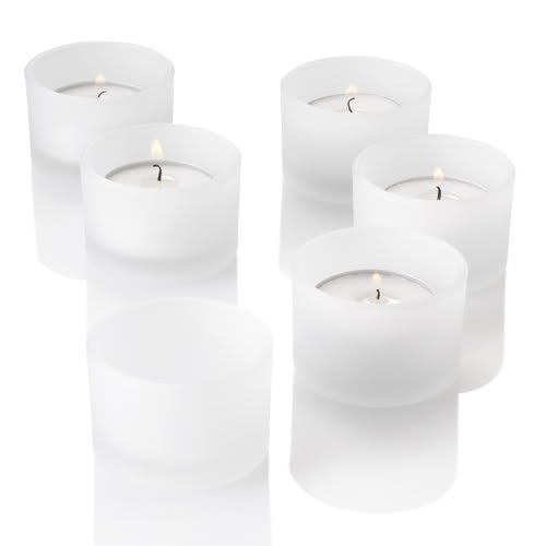 Set of 72 Tealight Candle Holder Frosted Glass Amazon.co.uk Kitchen