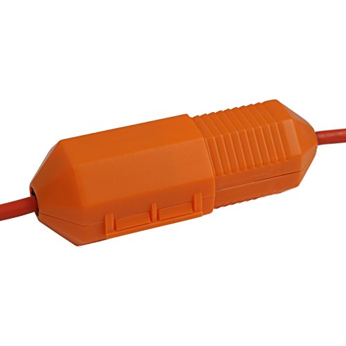 Cordsafe Extension Cord Connector with Water-Resistant Seal (Orange) for Cord Management - Thumbnail 5