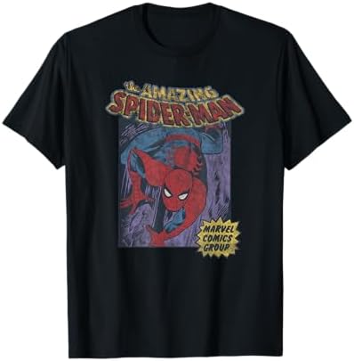 Amazon.com: Men's Marvel Amazing Spider-Man T-Shirt - Black