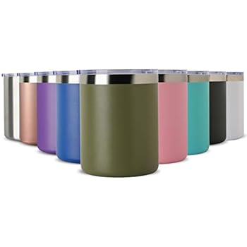 MEWAY 12oz Double Wall Vacuum Insulated Travel Mug, Stainless Steel Tumbler with Lid, Durable Powder Coated Insulated Coffee Cup for Cold & Hot Drinks (Army Green, 1 pack)