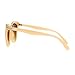 SA106 Runway Fashion Metal Bridge Trim Oversized Cat Eye Sunglasses Peach Gold