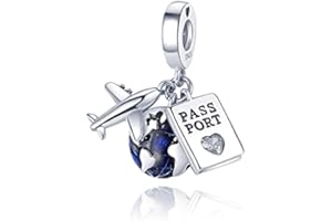 TINSLO 925 Sterling Silver Charms,Hypoallergenic Beads,Compatible with Pandora Bracelets and Necklaces,Women Holiday Gift Pen