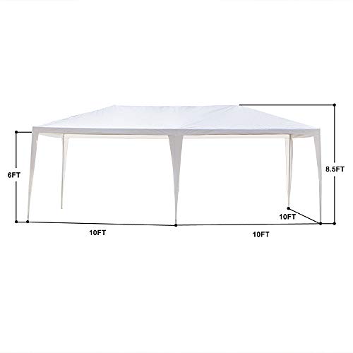 VINGLI 10' x 20' Outdoor Canopy Wedding Party Tent with 4 Removable Sidewalls and Zippered Door, Upgraded Steady Unique Frame Design,Sun Shelter Gazebo Pavilion Event, Pool Canopy - Thumbnail 2