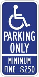 STOP Signs And More-R99C California Disabled Parking Only Space Sign