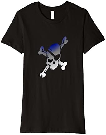 Womens Crossbones Skeleton Bones Halloween, Pirate Corpse Shirt Small Black