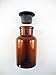 Reagent Bottle, Amber Glass, Wide Mouth, 250ml / 8 Oz