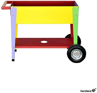 Mesa de cultivo para niños con ruedas 75x35x65cm: Amazon.es: Jardín