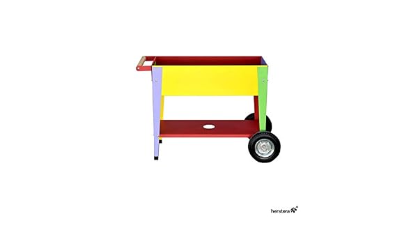 Mesa de cultivo para niños con ruedas 75x35x65cm: Amazon.es: Jardín