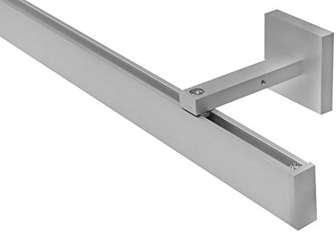 34 X 14 Mm Rektangular Gardinstang Gardinstang Med Inre Spar Aluminium Silver Modern Vaggfaste B 8 Cm Alu Silver 1 Lugg 2 40 M 2 X 1 M Anslutare Amazon Se Hem Kok