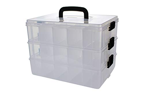 image for Bins & Things Stackable Storage Containers with 30 Adjustable Compartm