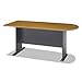 Bush Business Furniture Series A Collection 72W Universal Freestanding Peninsula in Natural Cherry