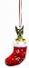 Miniature Pinscher Christmas Stocking Ornament with 