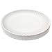 Picnique Reusable Paper Plates 11-inch Melamine Plates for Dinner, Outdoor Kitchen, RV, Camping or as Everyday Party Plates - Dishwasher Safe - Set of 6