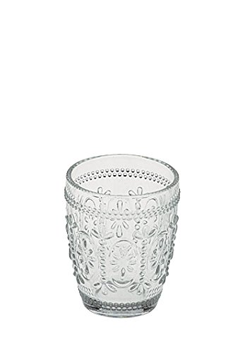 Juego de 6 vasos de cristal con diseño retro y gran calidad.