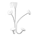 mDesign Decorative Over Door 4 Hanging Hooks, Steel Storage Organizer Rack for Coats, Hoodies, Hats, Scarves, Purses, Leashes, Bath Towels, Robes, Mens and Womens Clothing - White