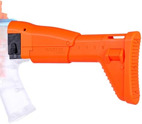 Searchyou Worker F10555 Folding Stock with Worker Stock Adaptor for Nerf N-strike Elite Series and Nerf Modulus Series - (Orange)
