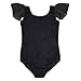 STELLE Girl's Cotton Ruffle Short Sleeve Leotard for Dance, Gymnastics and Ballet (Toddler/Little Girl/Big Girl)