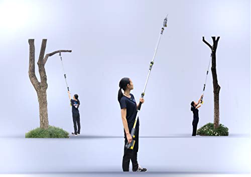 FANZTOOL Blade-Tec Teleskop Akku Hochentaster säbelsäge Handsäge mit 210mm langem Hochleistungs-Sägeblatt, bis 4,7m Reichweite, 1,5 KG SUPER LEICHT DESIGN (mit 20V akku) – Bild 7